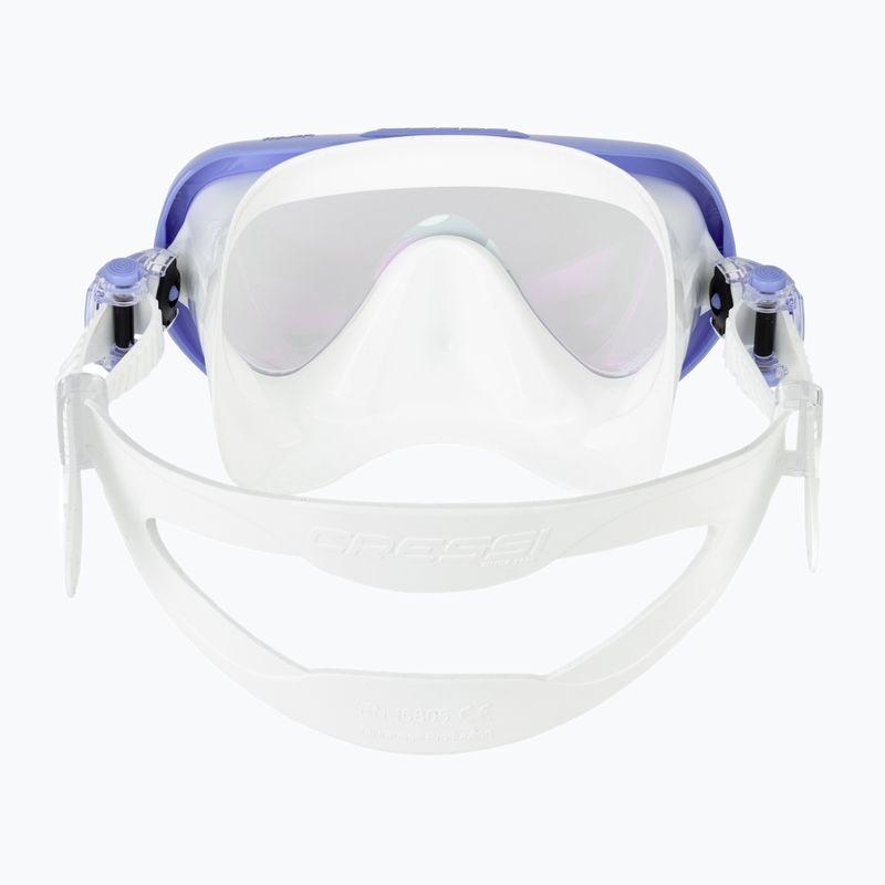 Women's diving mask Cressi Honey 420 UV white/lilac/blue/orange 4