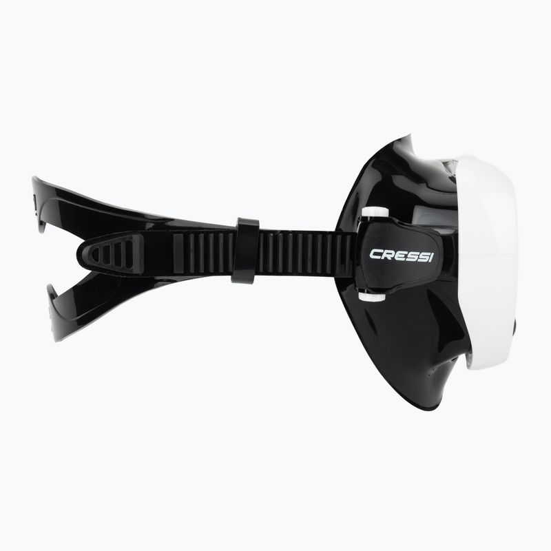 Women's diving mask Cressi Honey 420 UV black/white/yellow/blue 3