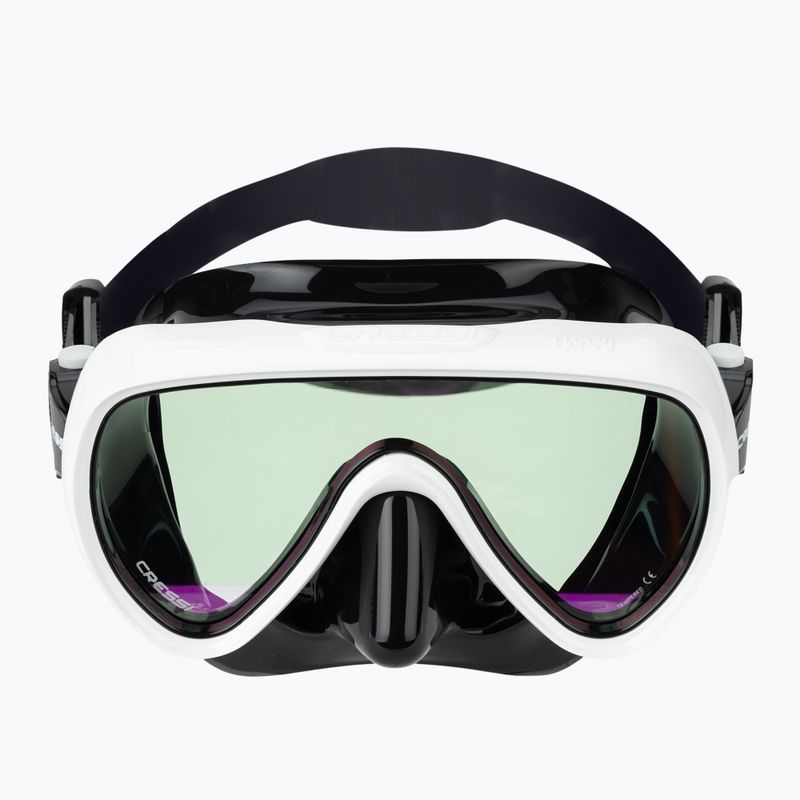 Women's diving mask Cressi Honey 420 UV black/white/blue/orange 2