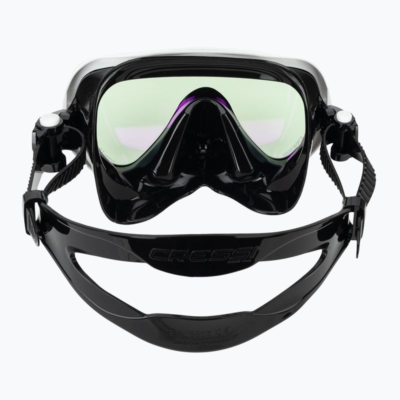 Women's diving mask Cressi Honey 420 UV black/white/blue/orange 4