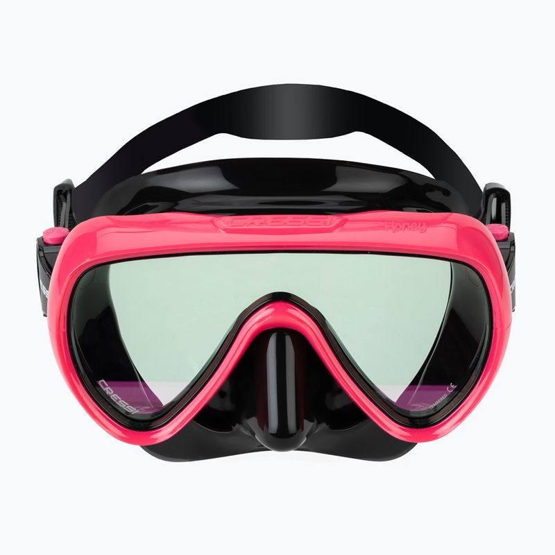 Women's diving mask Cressi Honey 420 UV black/fuchsia/blue/orange 2