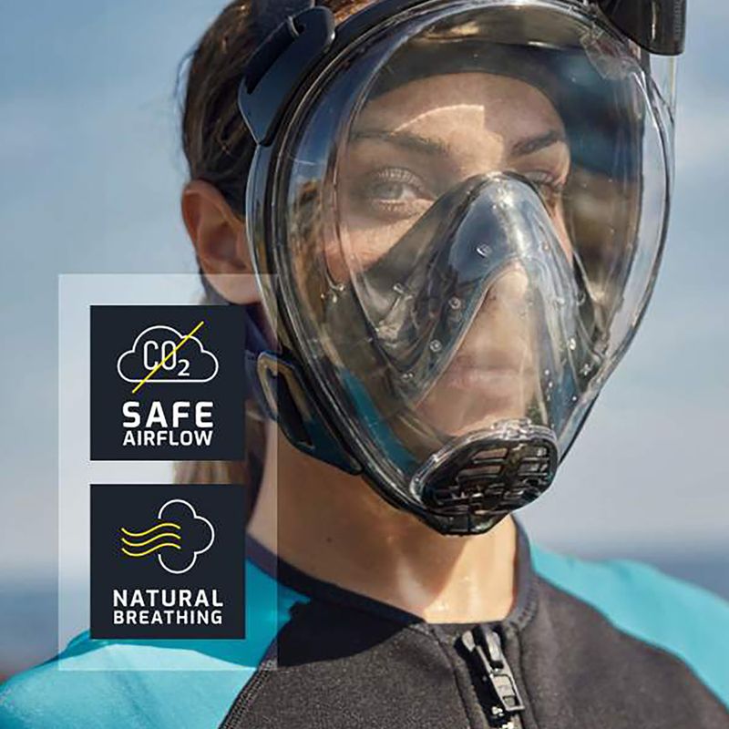 Full-face snorkelling mask Cressi Komodo Full Face black/black 11