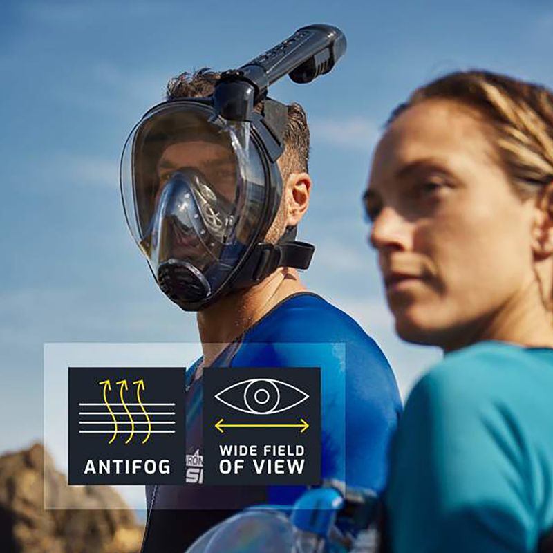 Full-face snorkelling mask Cressi Komodo Full Face black/black 12