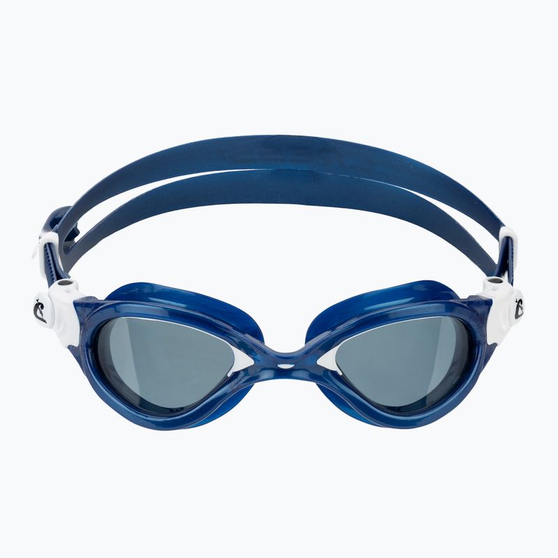 Swim goggles Cressi Flash blue metal/white smoked 2