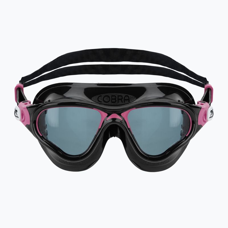 Swim mask Cressi Cobra black/black/pink smoked 2