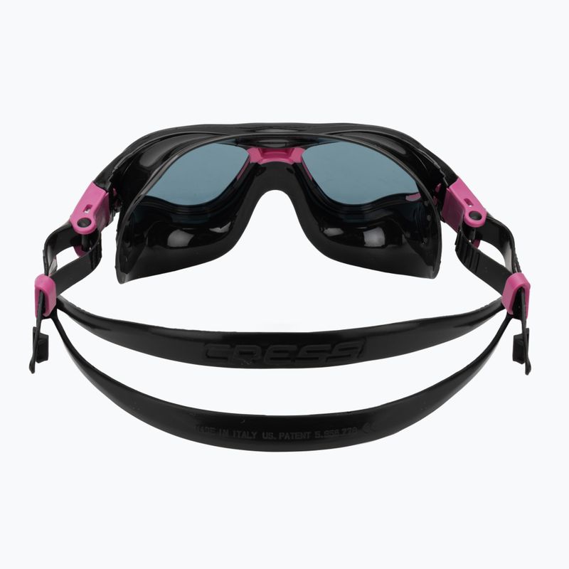 Swim mask Cressi Cobra black/black/pink smoked 4