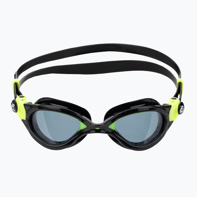 Swim goggles Cressi Flash black/lime smoked 2