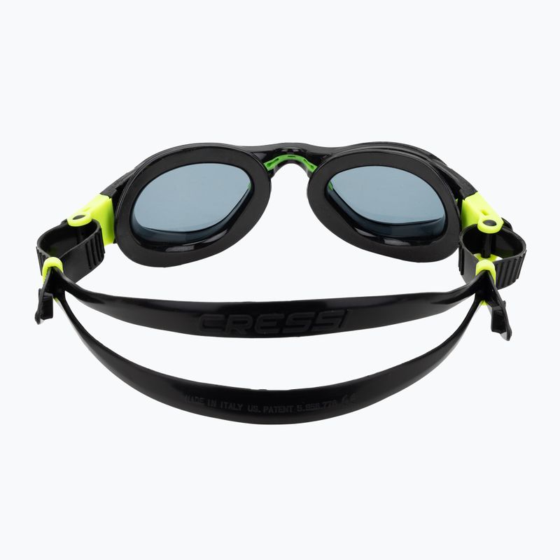 Swim goggles Cressi Flash black/lime smoked 4