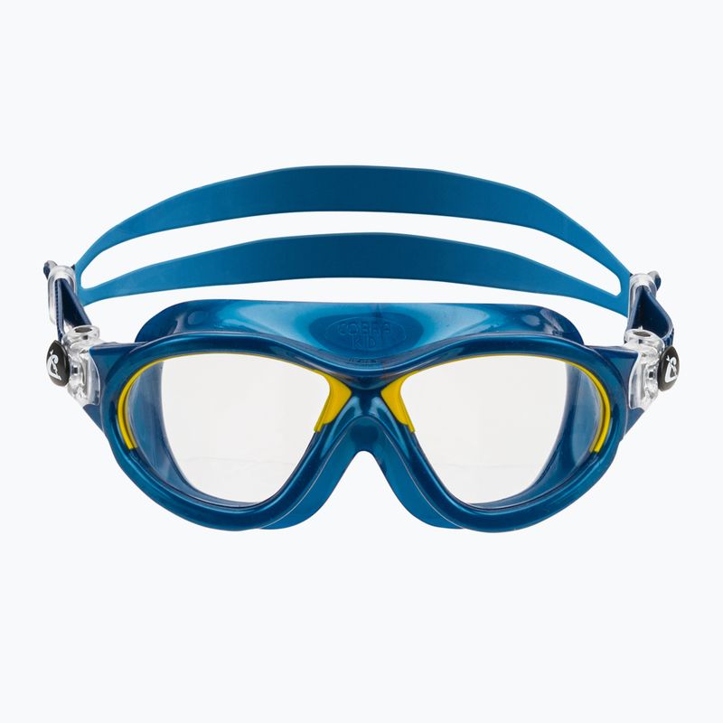 Children's swim mask Cressi Mini Cobra blue/yellow 2