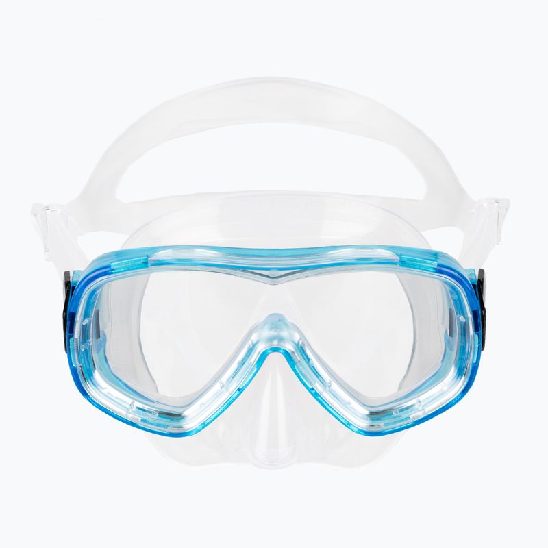 Cressi Piumetta children's snorkelling mask silver-blue DN200563 2