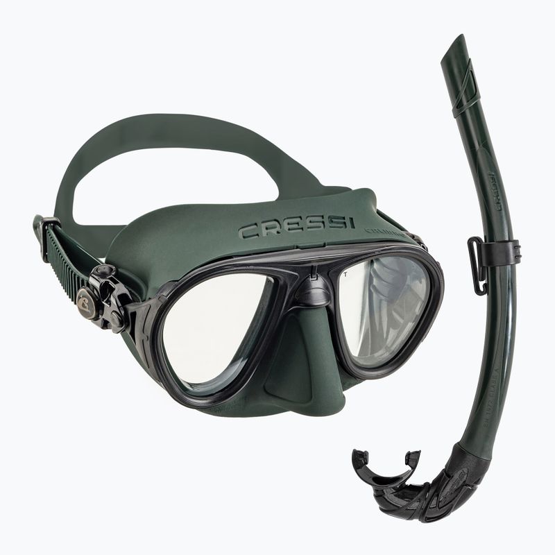 Cressi Calibro + Corsica diving set green DS439850