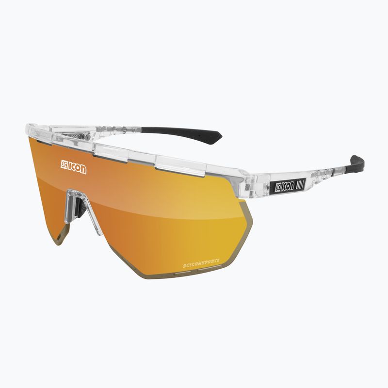 SCICON Aerowing Crystal Gloss/Scnpp Multimirror Bronze cycling glasses 2