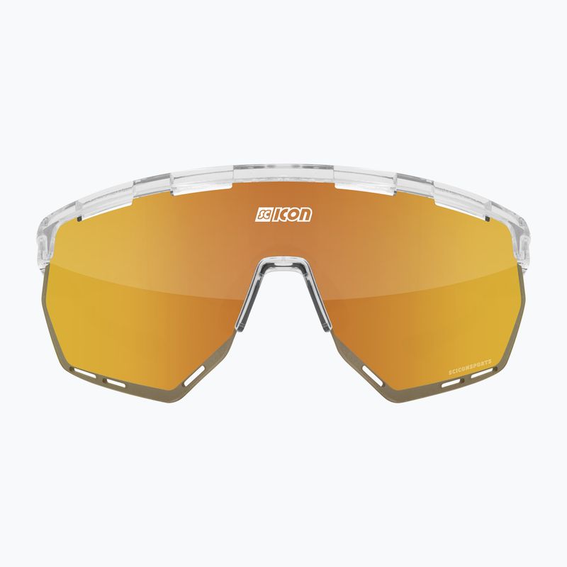 SCICON Aerowing Crystal Gloss/Scnpp Multimirror Bronze cycling glasses 3