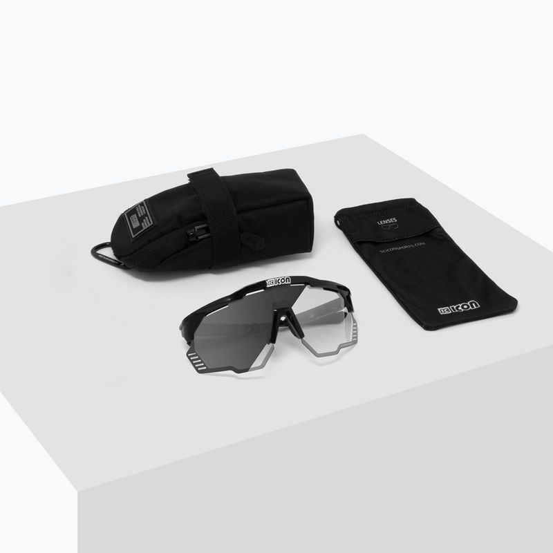 SCICON Aeroshade Kunken black gloss/scnpp photocromic silver cycling glasses EY31010200 7