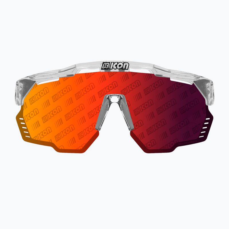 SCICON Aeroshade Kunken crystal gloss/scnpp monogram multimirror red cycling glasses EY31130700 3