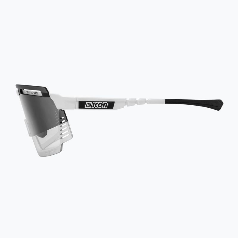 SCICON Aerowatt white gloss/scnpp photocromic silver cycling glasses EY37010800 4