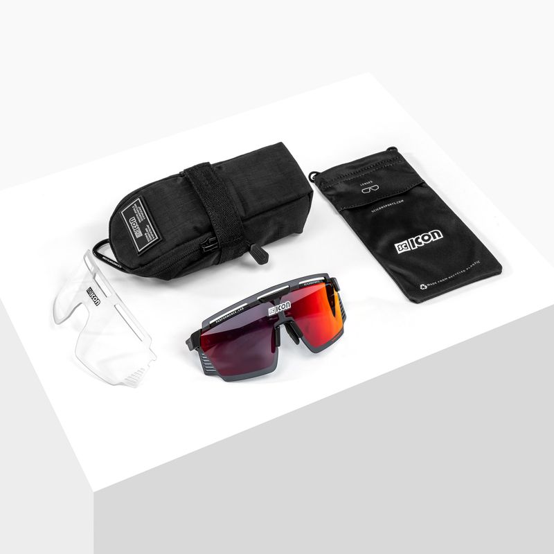 SCICON Aerowatt crystal gloss/scnpp multimirror red cycling glasses EY37060700 6