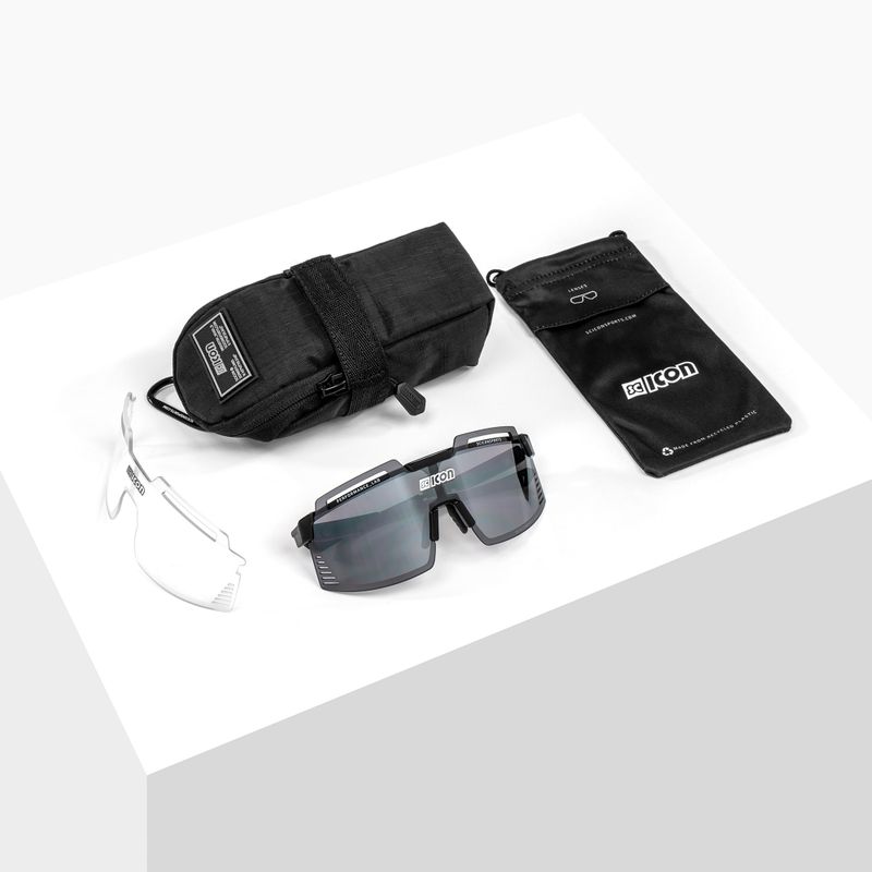 SCICON Aerowatt Foza white gloss/scnpp multimirror silver cycling glasses EY38080800 6