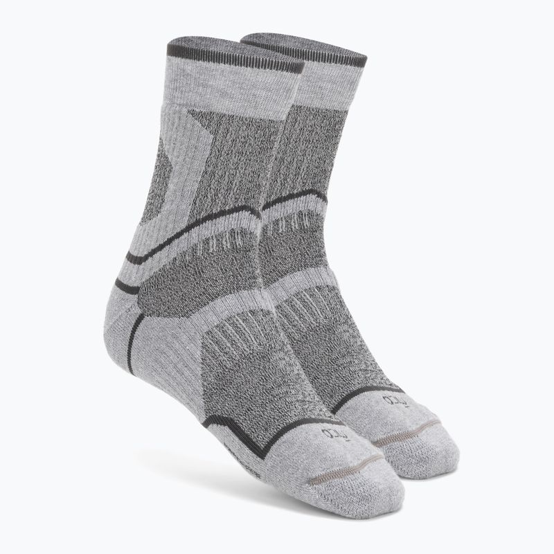 Mico Medium Weight Extra Dry Trek Crew grey trekking socks CA03058