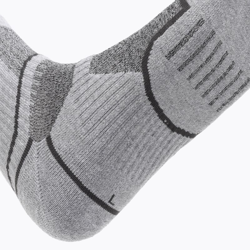 Mico Medium Weight Extra Dry Trek Crew grey trekking socks CA03058 3