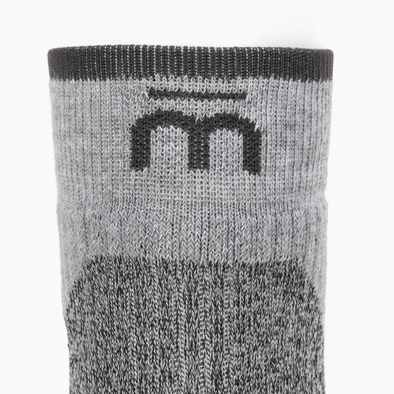 Mico Medium Weight Extra Dry Trek Crew grey trekking socks CA03058 4
