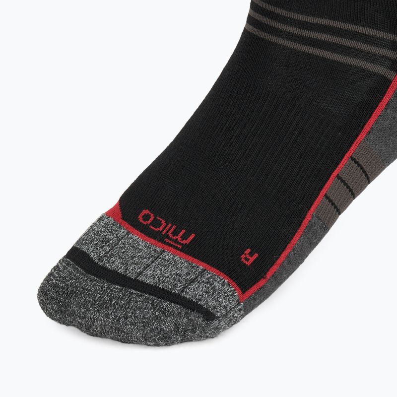 Ski socks Mico Medium Weight Superthermo Natural Marino Ski nero/rosso 3
