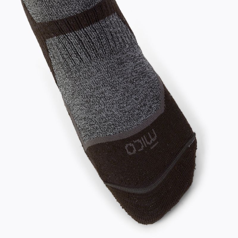 Mico Medium Weight Trek Crew Extra Dry grey trekking socks CA03058 4