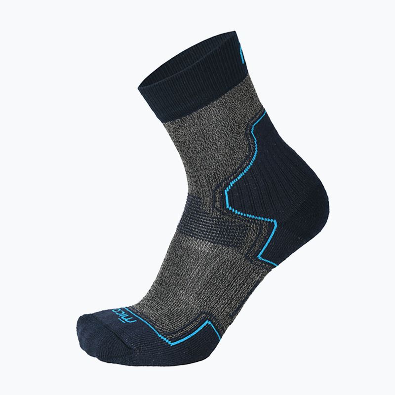 Mico Light Weight Extra Dry Hike Crew navy blue trekking socks CA03069