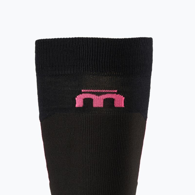 Ski socks Mico Medium Weight Warm Control Ski nero fucsia fluo 3