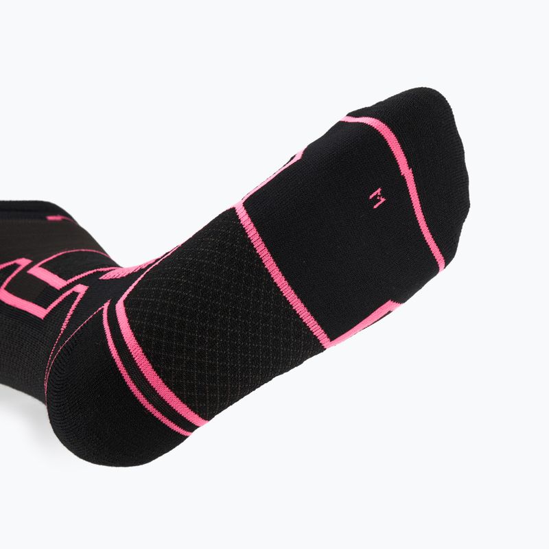 Ski socks Mico Medium Weight Warm Control Ski nero fucsia fluo 4
