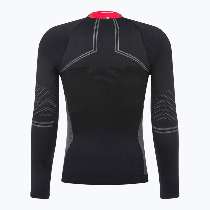 Men's Mico M1 Mock Neck thermal T-shirt black IN07021 7