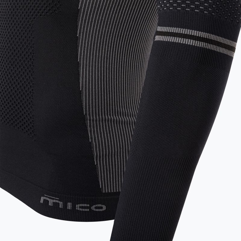 Men's Mico M1 Mock Neck thermal T-shirt black IN07021 8
