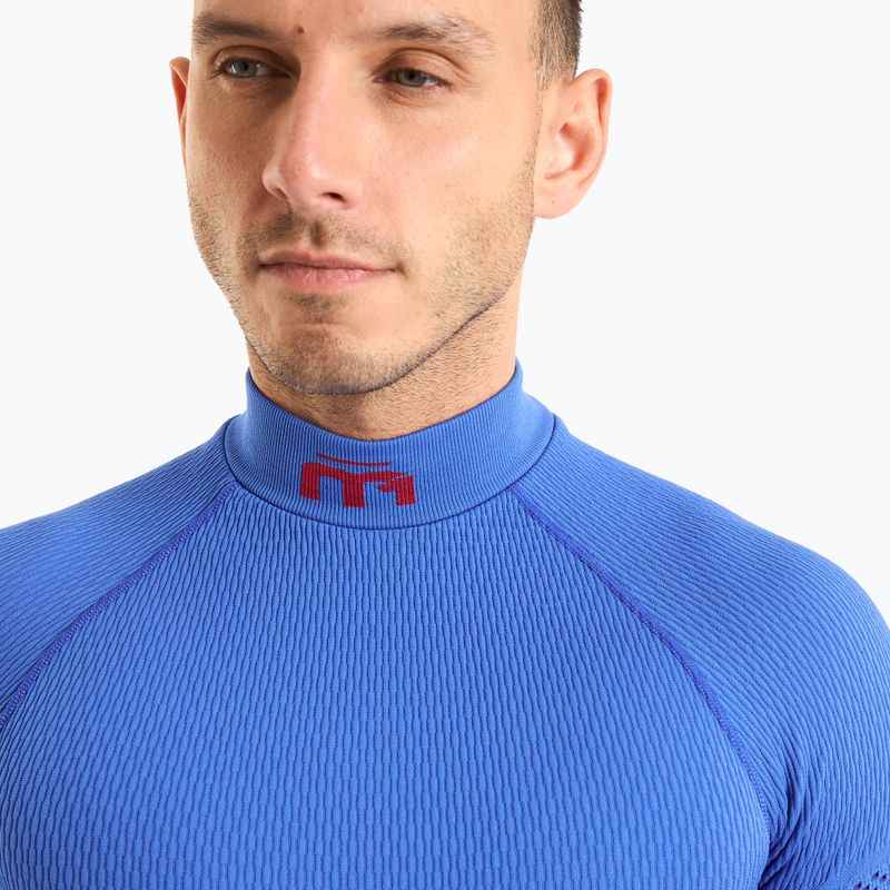 Men's thermal active sweatshirt Mico M1 Mock Neck cobalto 3