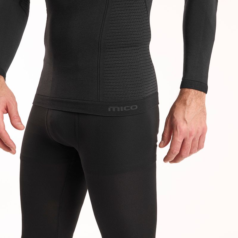 Men's thermal active sweatshirt Mico Odor Zero Round Neck nero 4