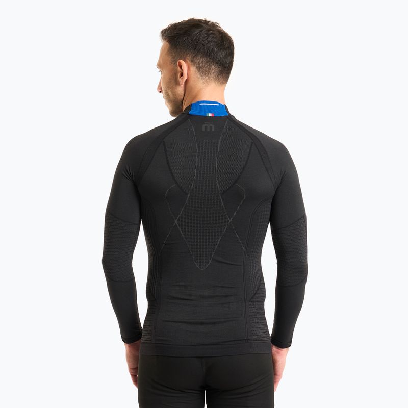 Men's thermal active sweatshirt Mico Odor Zero Mock Neck nero 2