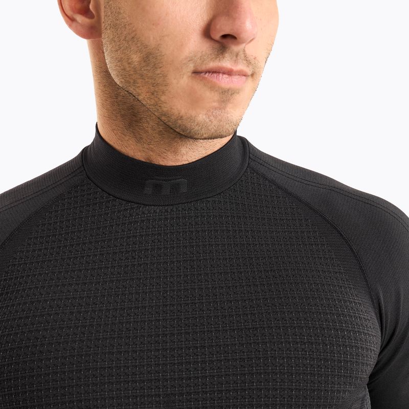 Men's thermal active sweatshirt Mico Odor Zero Mock Neck nero 3