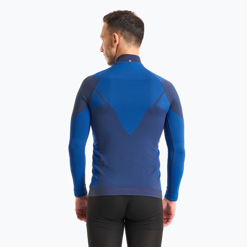 Men's thermal active sweatshirt Mico Warm Control Mock Neck piombo 2