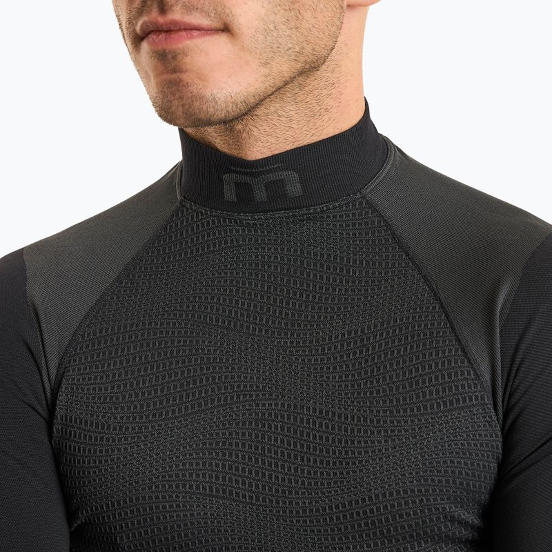 Men's thermal active sweatshirt Mico Warm Control Mock Neck nero 3