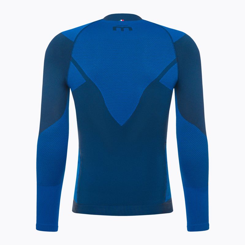 Men's thermal active sweatshirt Mico Warm Control Zip Neck piombo 2