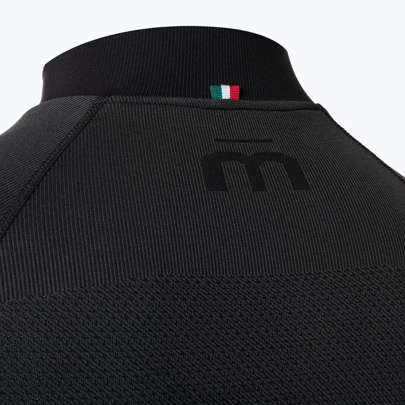 Men's Mico Warm Control Zip Neck thermal T-shirt black IN01852 9