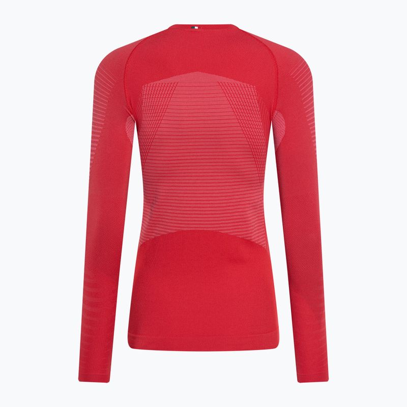 Women's thermal top Mico Warm Control Round Neck fragola 7