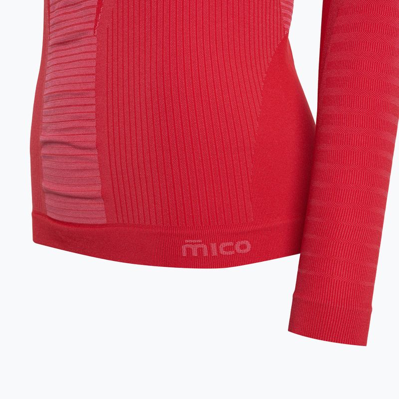 Women's thermal top Mico Warm Control Round Neck fragola 9