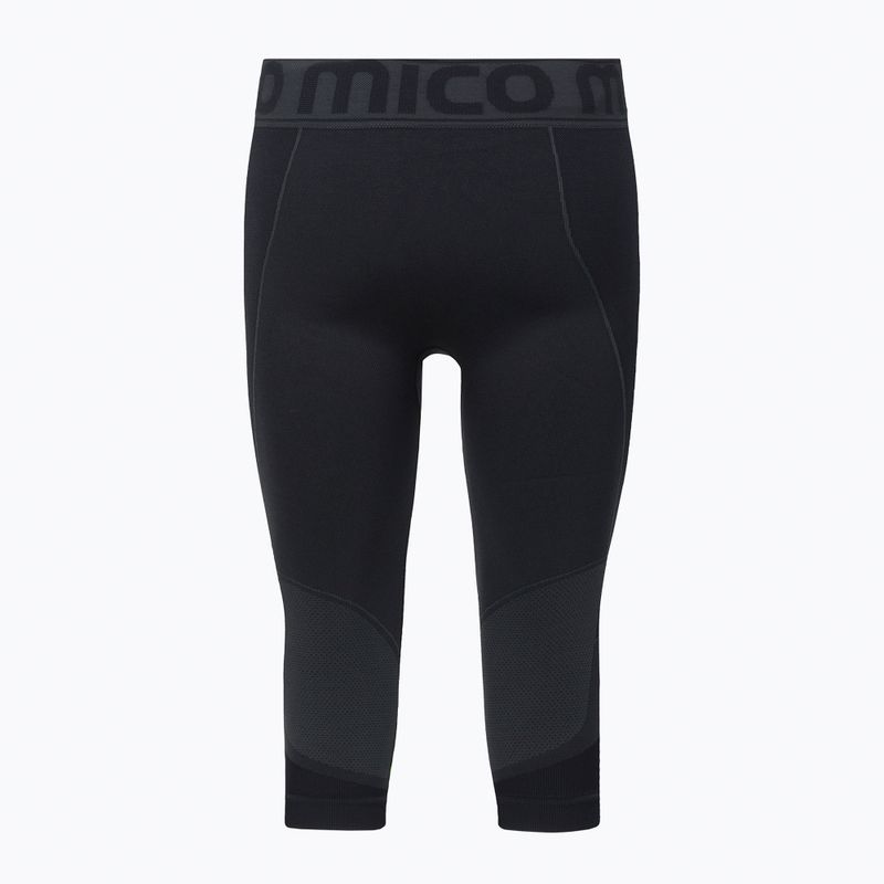 Men's Mico Warm Control 3/4 thermal pants black CM01854 2