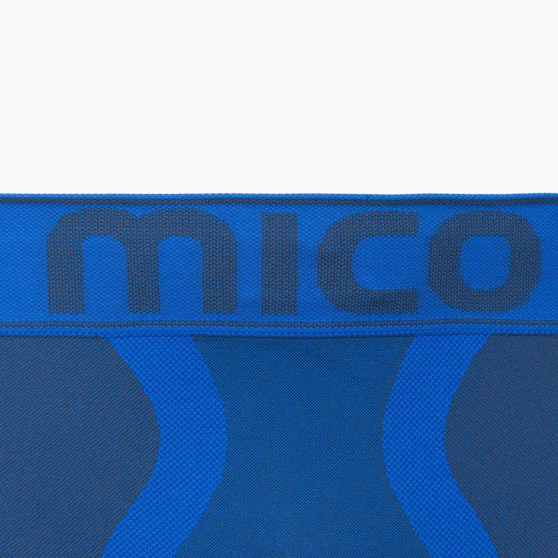 Men's Mico Warm Control 3/4 thermal pants blue CM01854 3