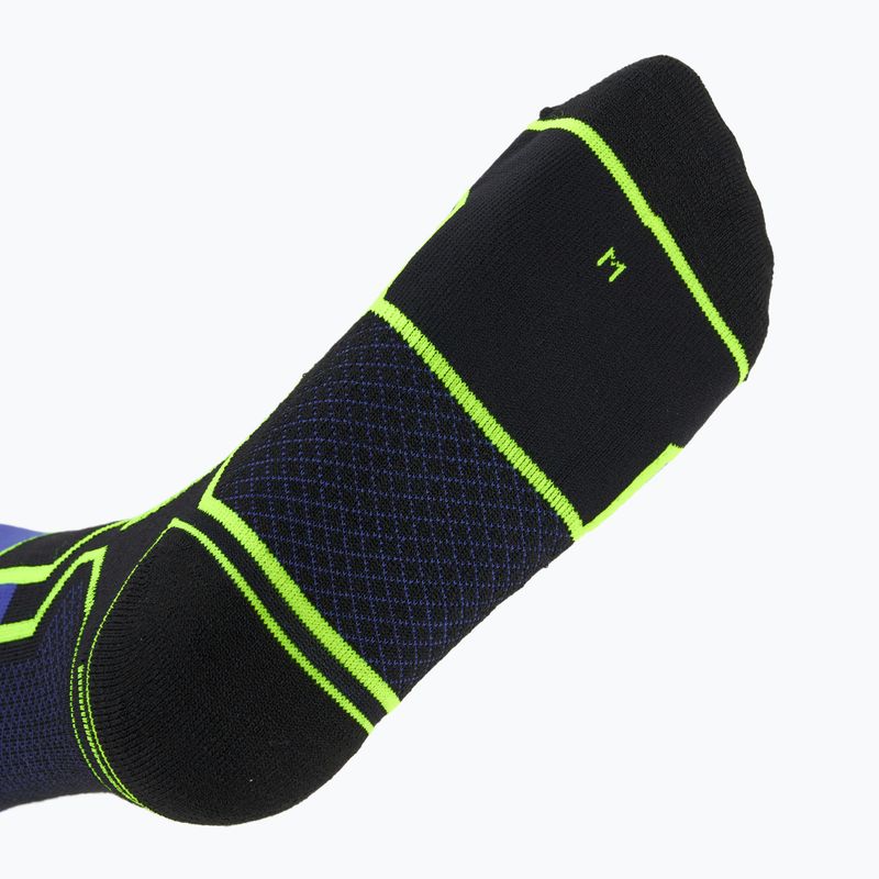 Ski socks Mico Medium Weight Warm Control Ski nero/giallo fluo 4