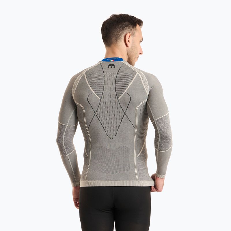 Men's thermal top Mico Odor Zero Round Neck grigio 2