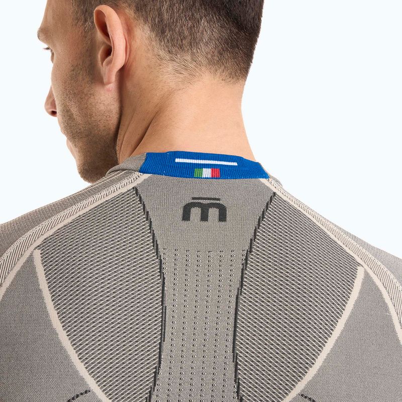 Men's thermal top Mico Odor Zero Round Neck grigio 3