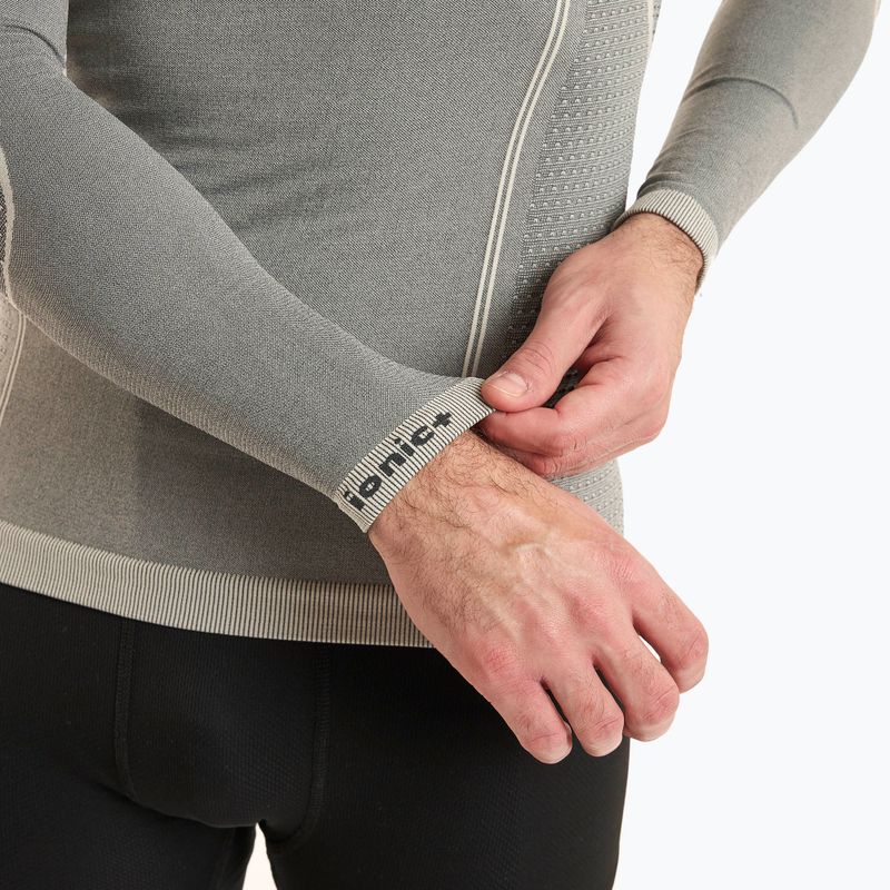 Men's thermal top Mico Odor Zero Round Neck grigio 5
