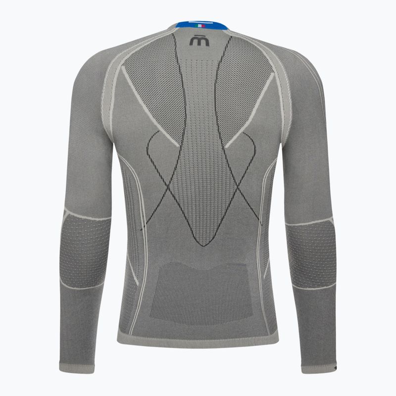 Men's thermal top Mico Odor Zero Round Neck grigio 7