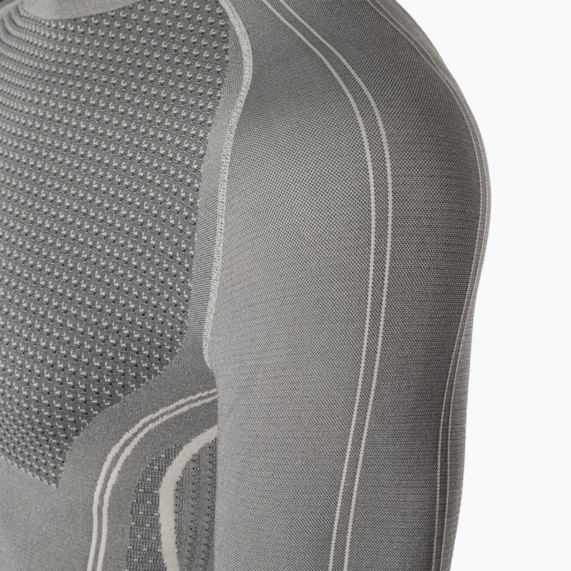 Men's thermal top Mico Odor Zero Round Neck grigio 8